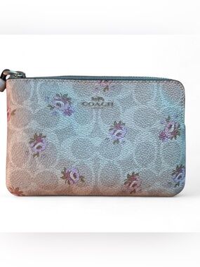 Coach Signature Floral Cosmetic Pouch - Light Pink